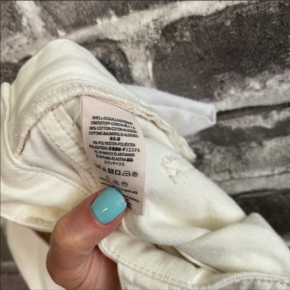 SOLD Free People jean denim overalls white - Picture 7 of 7